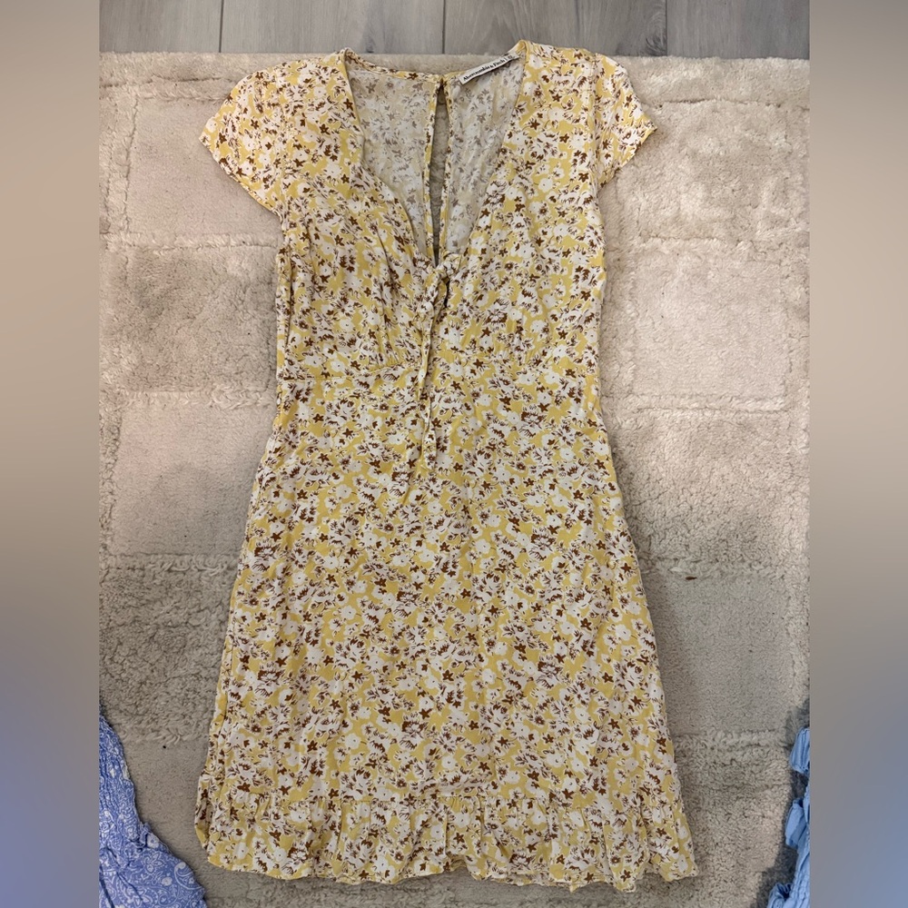 Abercrombie & Fitch Yellow Floral Blouse